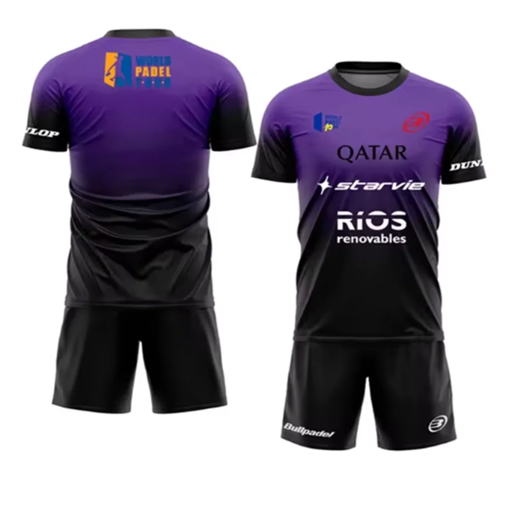 Мужской Теннисный Тренировочный Комплект Быстросохнущая Летняя Спортивная