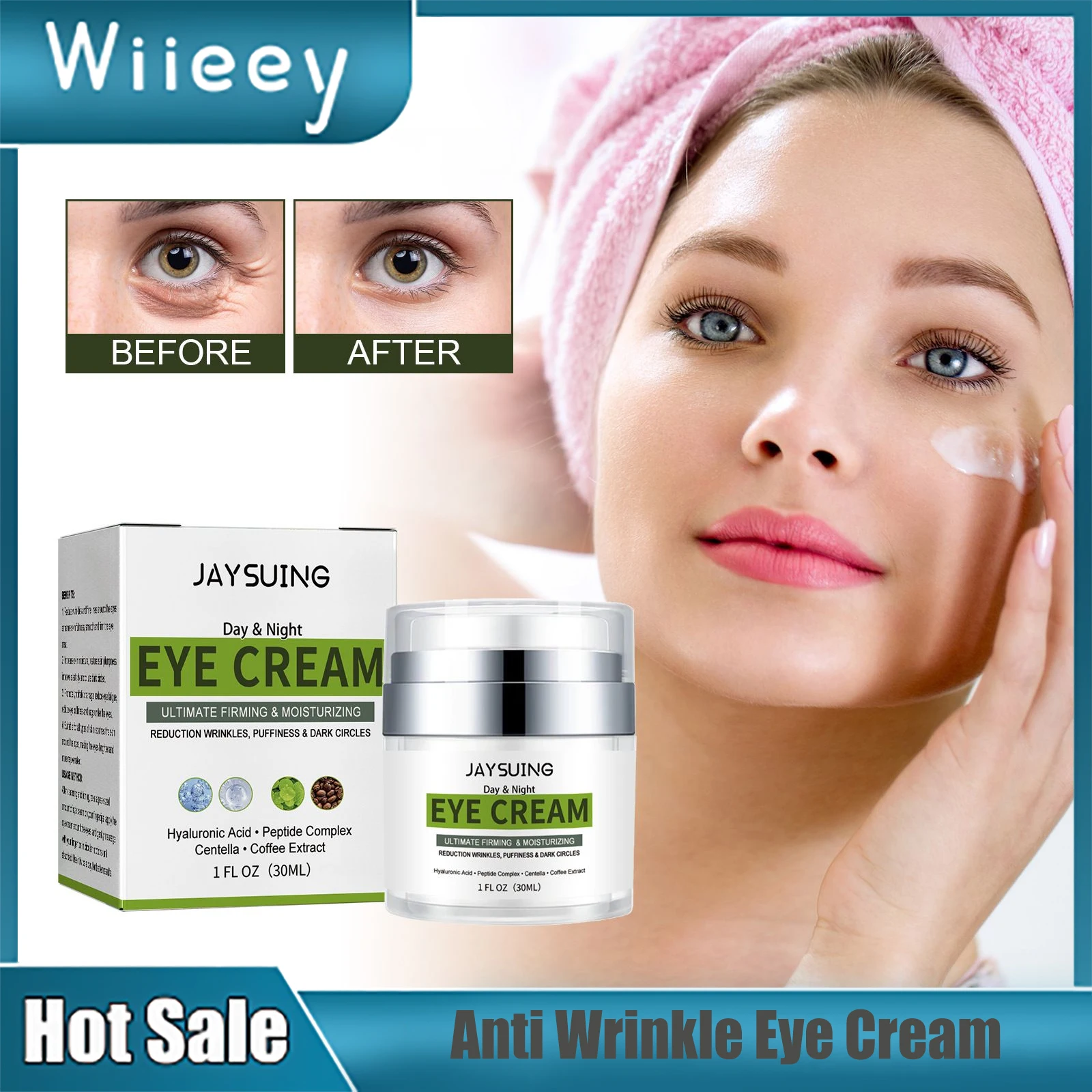 

Anti Wrinkle Eye Cream Removing Dark Circle Puffiness Fade Fine Lines Lifting Firming Moisturizing Under The Eyes Of Tight Cream