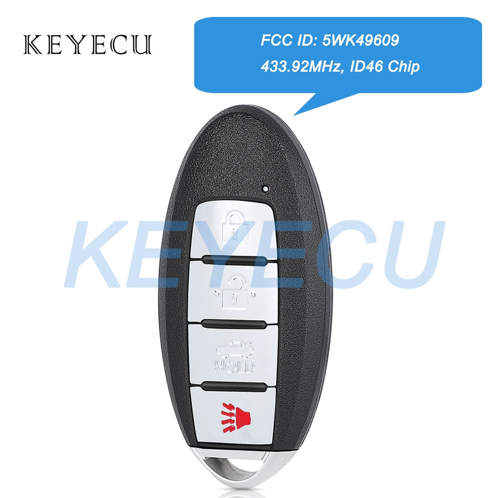 Keyecu 5WK49609 285E3-JC07A для Nissan Maxima 2009 2010 2011 2012 2013 2014 2015 умный удаленный автомобильный