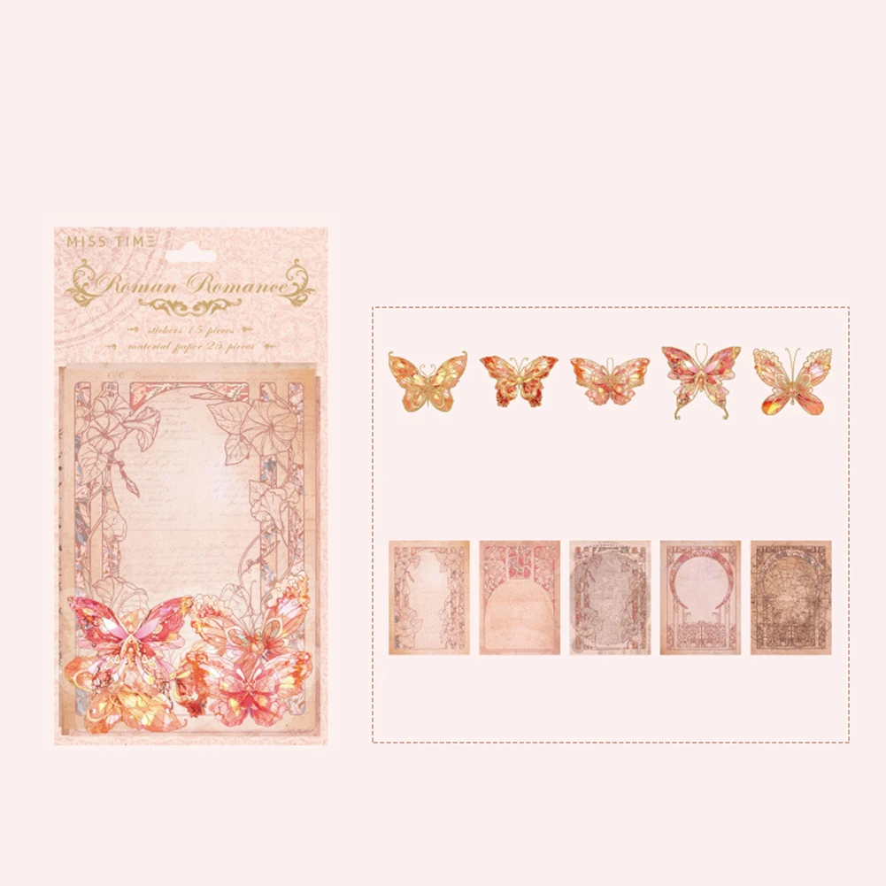

DIY Decorative Diary Album Materials 40 Scrapbooking Stickers and Durable Hand Made Supplies Safe and Harmless