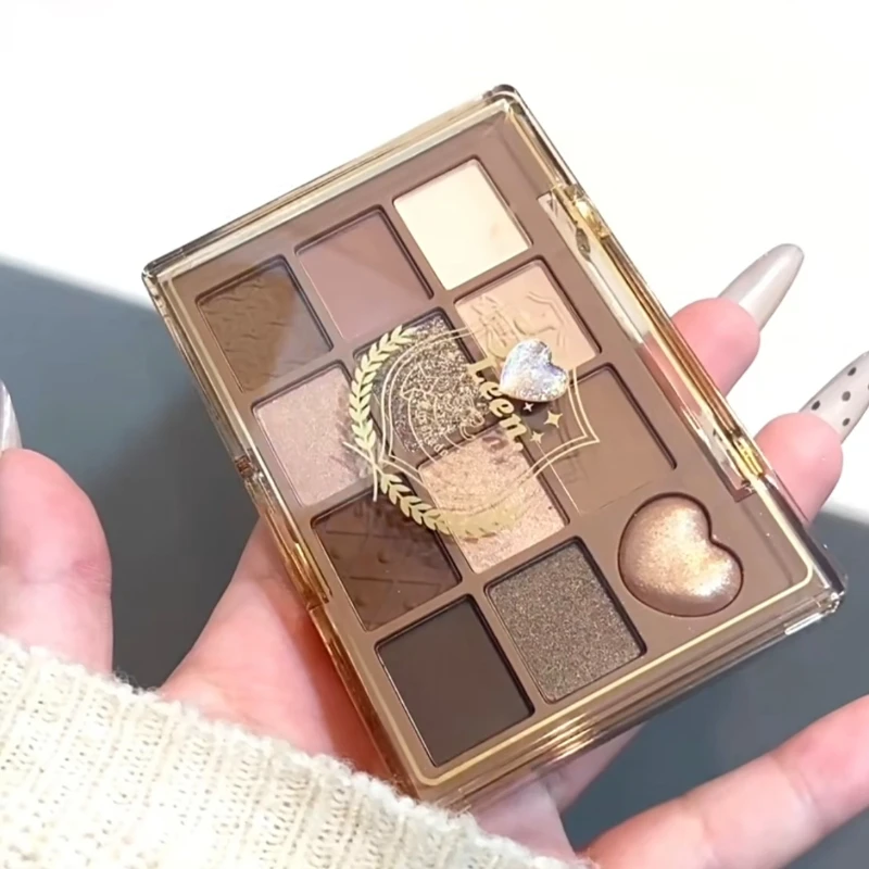 Фото JILLLEEN Cosmetics, 12 цветов, пластина для теней для век, серия «Цветок и бабочка», универсальный матовый жемчужный блеск, яркий стойкий макияж для глаз №5