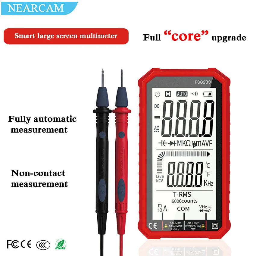 Портативный универсальный измеритель напряжения и тока с большим экраном