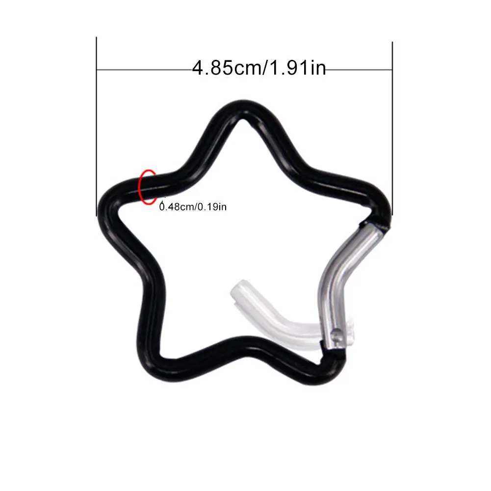 Карабин в форме звезды из алюминиевого сплава брелок с карабином пряжка для