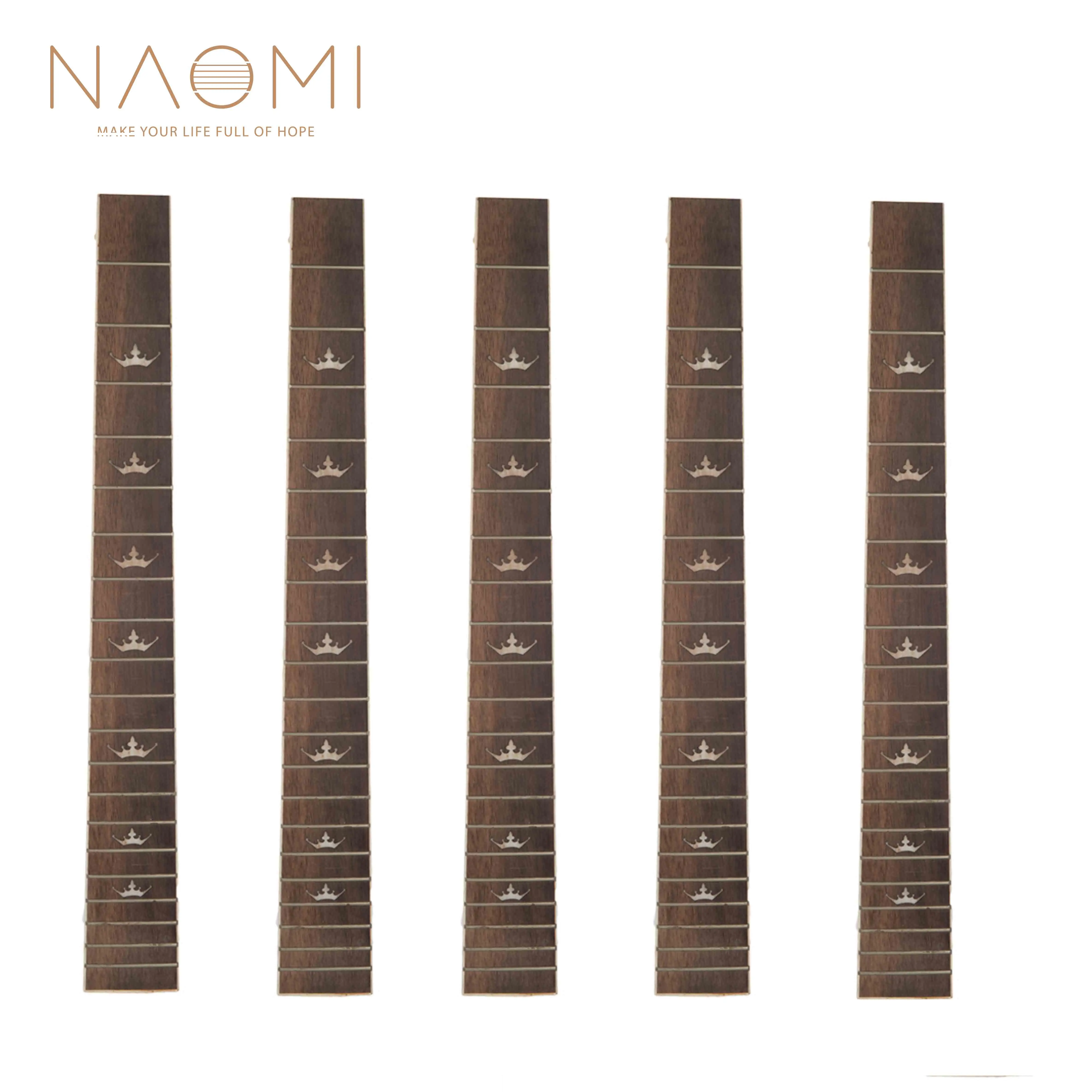 NAOMI 5 PCS 41'' 20 Frets Guitar Fretboard Acoustic Folk Guitar Rosewood Fretboard Fingerboard Guitar Parts Accessories New enlarge