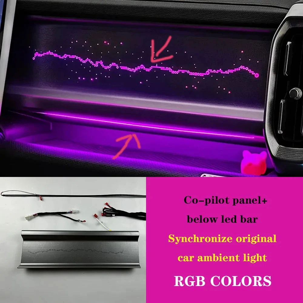 Для Chery Jetour Traveller T2 2023 2024 Автомобильный второй пилот световая панель звездного