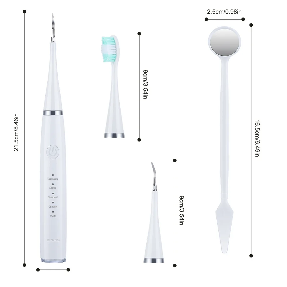 Electric Tooth Brush Tartar Eliminator Scraper Cleaner Dental Scaler Calculus Stone Remover USB Rechargeable ultrasonido enlarge