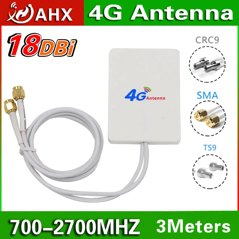 Антенна LTE 3G 4G TS9 CRC9 SMA Коннектор маршрутизатор внешняя антенна для маршрутизатора