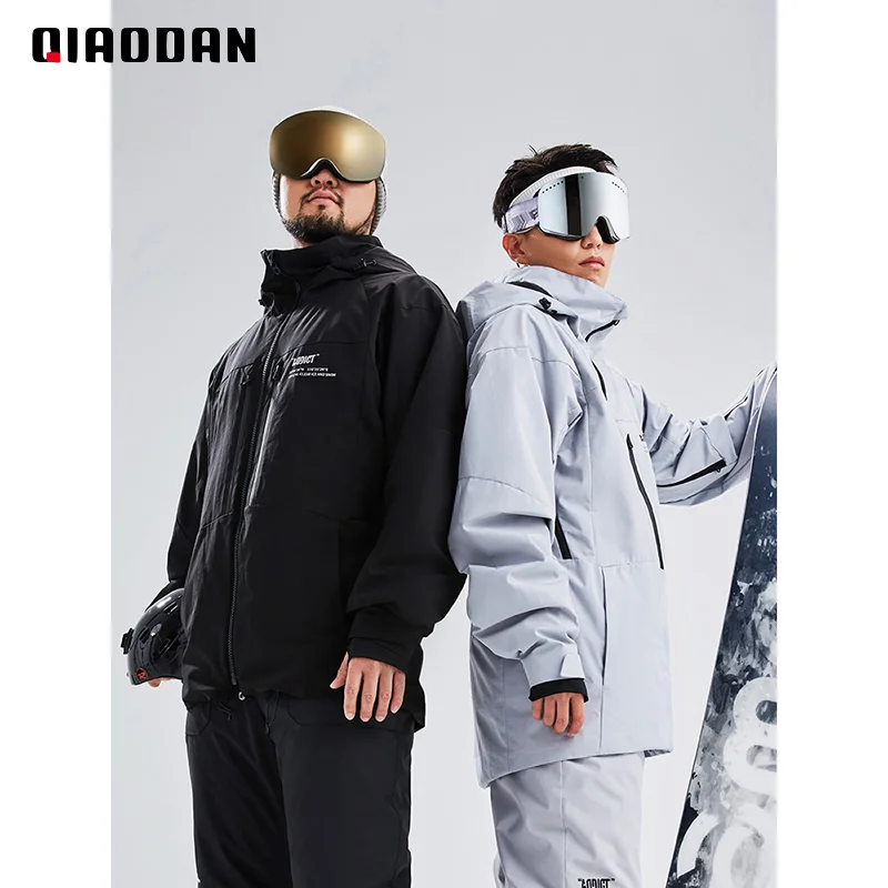 QIAODAN 2023 Snowboarding Jackets For Men Ski Jacket Outdoor Warm High Quality Windproof Waterproof Sport Overcoat XFM43213407R