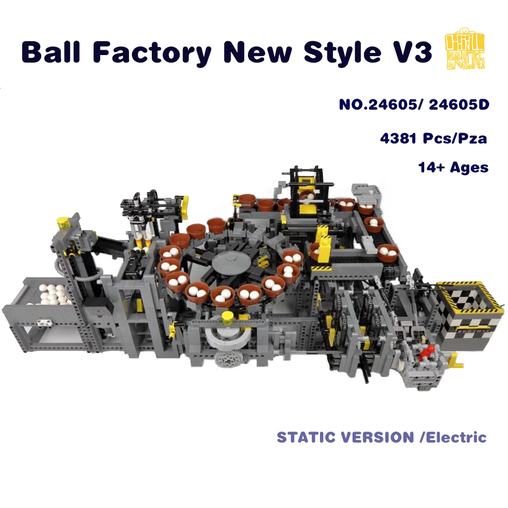 MOC-24605 Ball Factory Новый стиль V3 модель с PDF-рисунком LEGOin строительные блоки кирпичи DIY День рождения рождественские подарки