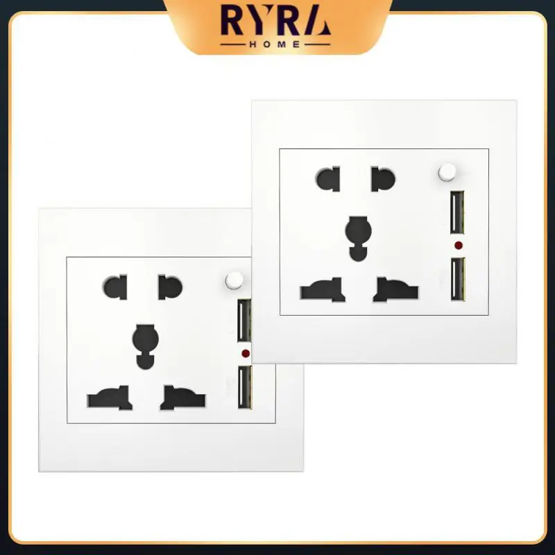 

2/3/5PCS Universal 2100mA 5V 2 USB Wall Socket AC 110-250V Home Wall Charger 2 Ports USB Outlet Power Charger For Cellphone New