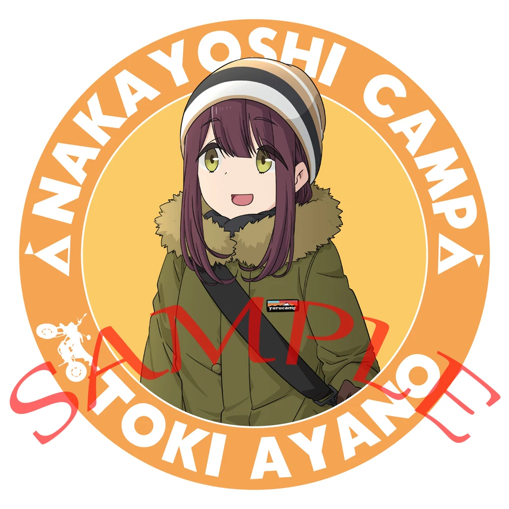 Anime Laid-Back Camp Cosplay Ena Saitou Inuyama Aoi Shima Rin Cartoon Badge Brooch Pins Accessories Christmas Gifts