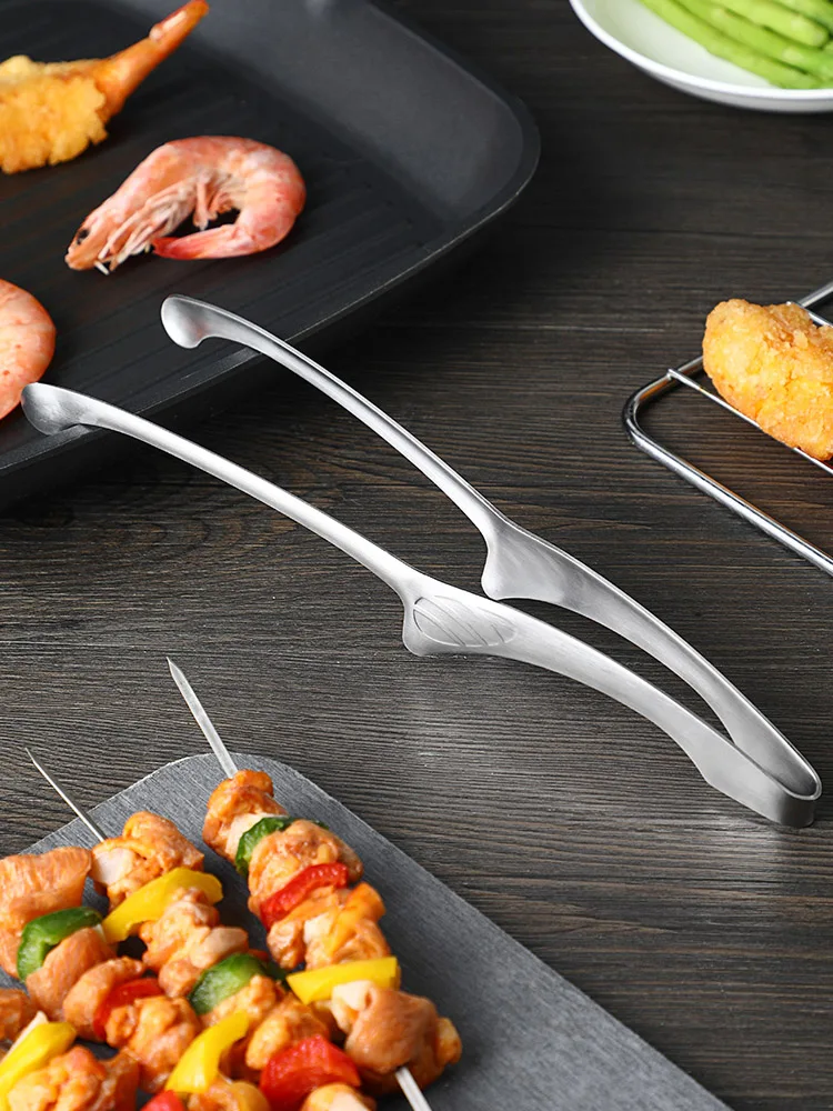 Stainless Steel Barbecue Clip Korean Food Tongs Multifunctional Outdoor Grilling Steak Clamp Baking Tool BBQ Kitchen Accessories |