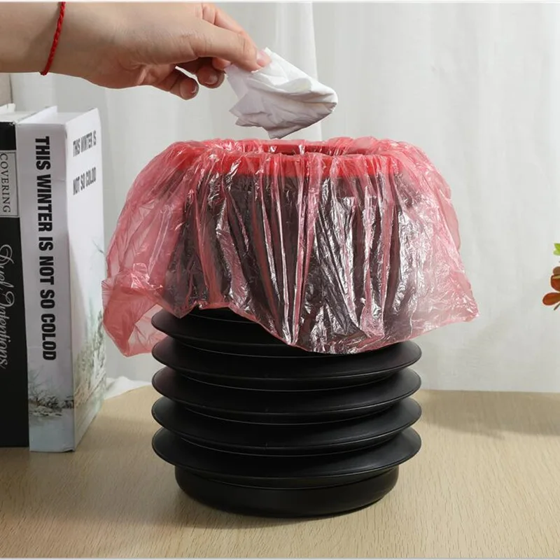 

4L Foldable Car Multifunctional Telescopic Waste Bins Storage Bucket with Lid Portable Trash Can Household Kitchen Car Supplies