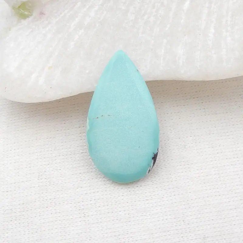 

Natural Stone Turquoise Water Droplet Cabochon 23x13x4mm 1g Semiprecious Fashion Jewelry Necklace Accessories