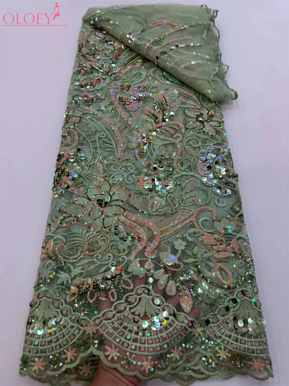 

Элегантная Модная французская сетчатая вышивка ткань с блестками, африканская нигерийская кружевная ткань для свадебного платья