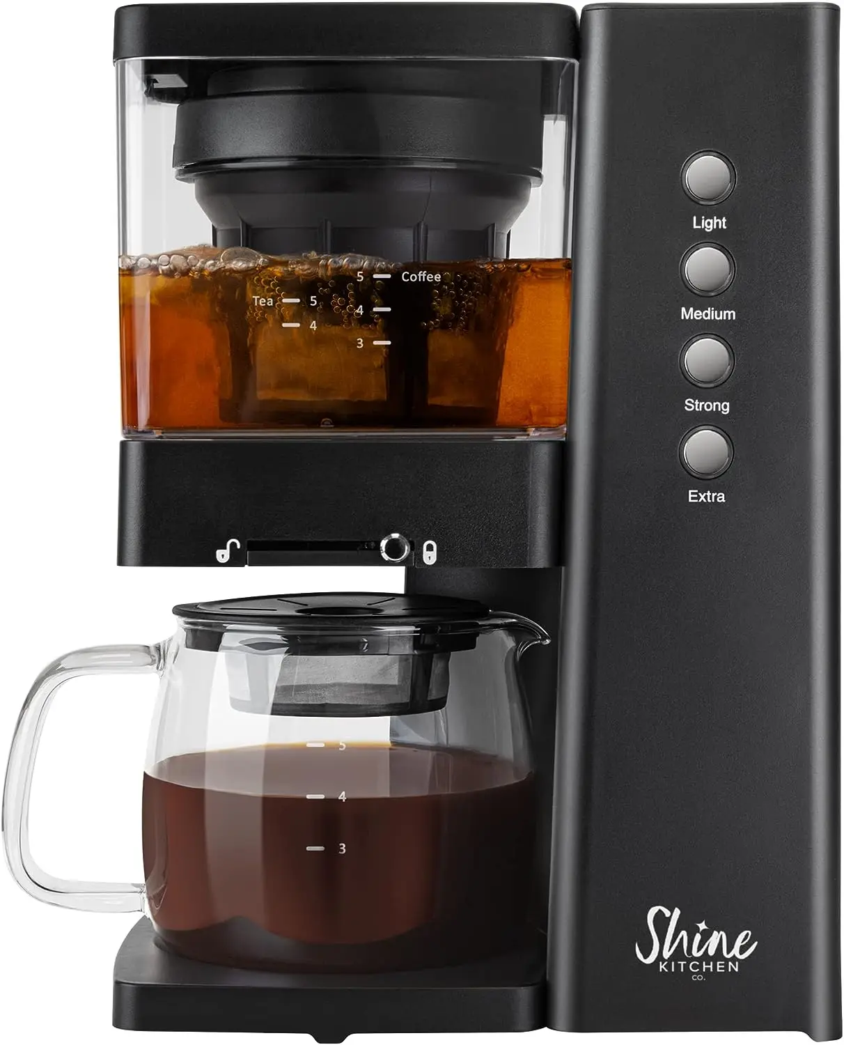 

Cold Brew Coffee & Tea Machine with Vacuum Extraction Technology Black