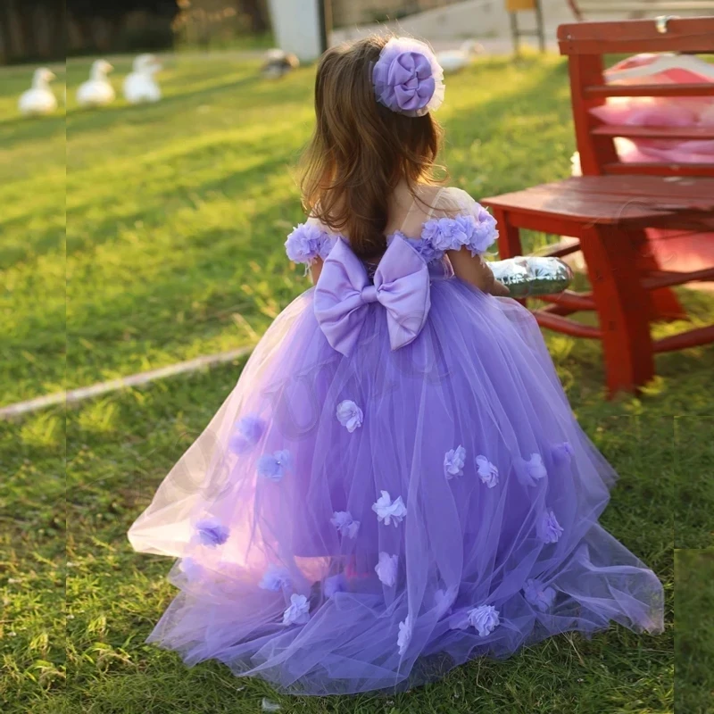 

Flower Girl Dresses For Weddings Vestidos daminha Kids Evening Pageant Gowns First Communion Dresses For Girls