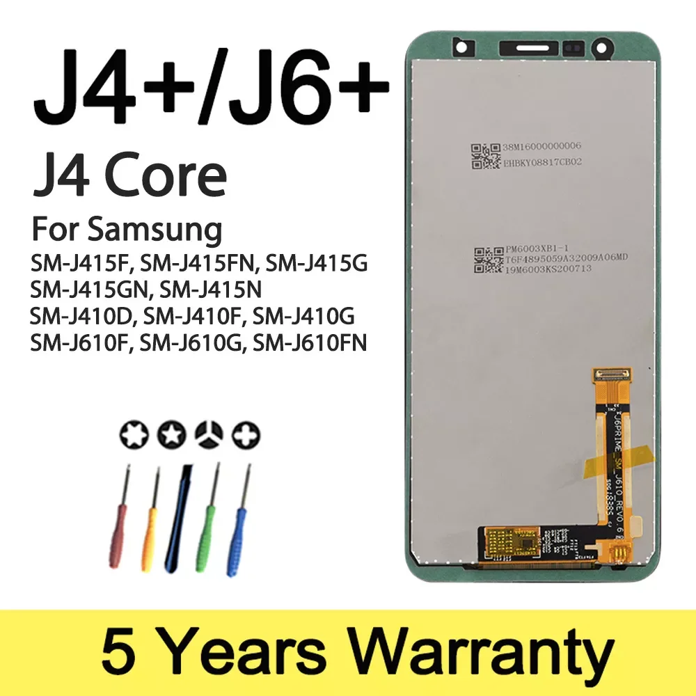 

Оригинальный ЖК-дисплей для Samsung J4, J6, J4 Core, J410, J610, J415Fn, оптовая продажа, дисплей для Samsung J4 Plus, ЖК-экран в сборе