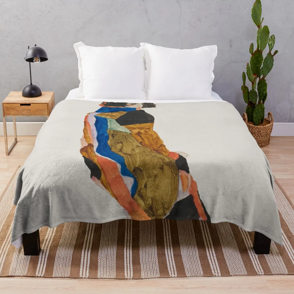 

Egon Schiele - Moa Throw Blanket Thin Blanket Semi-Toral Blanket