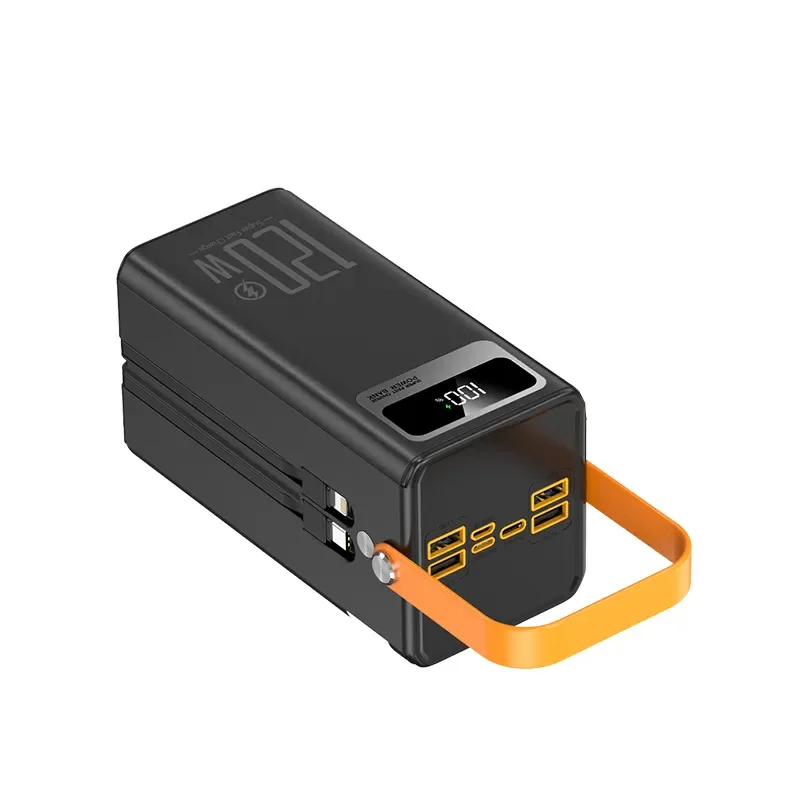 Портативное зарядное устройство (Power Bank) 120 Вт с быстрой зарядкой, 60000 мАч, высокая емкость, для кемпинга, прямых трансляций и экстренных ситуаций (art.: 3920daea45935) - 3920daea45935