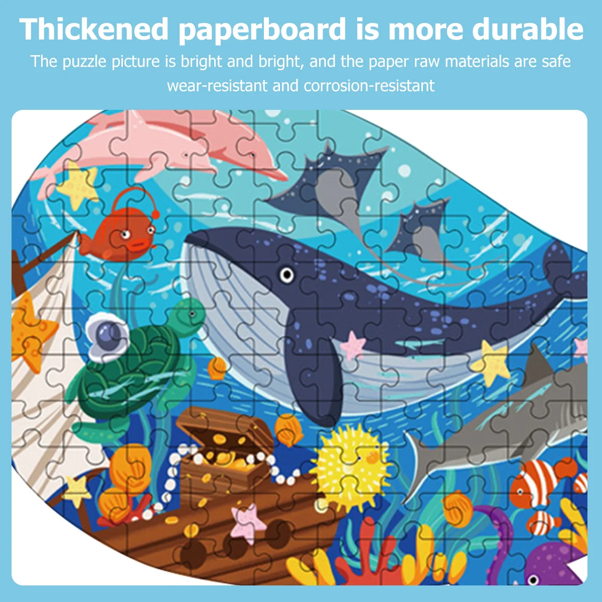 Детская головоломка с животными игрушки Кит океан динозавр пазл уникальные