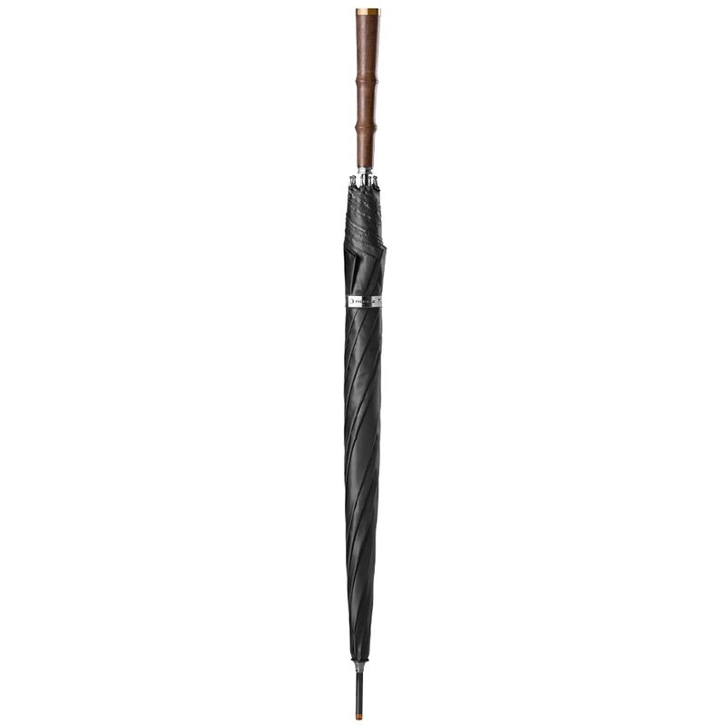 

Large Umbrella Unique Luxury Outdoor Vintage Black Automatic Umbrella Sun Protection Parasols Sombrilla Long Handle Umbrella