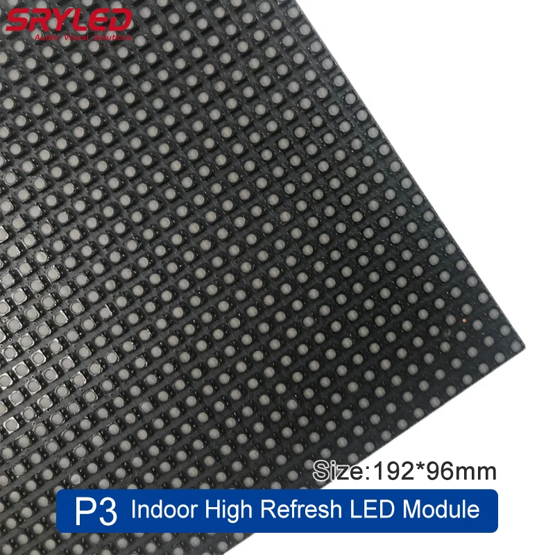 Светодиодная матричная панель SRYLED для помещений P3 192 х96 мм RGB 64x2 пикселя церкви