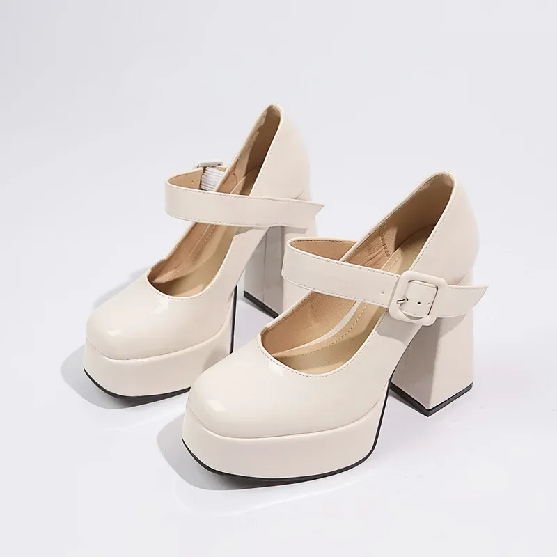 Женские ботильоны на высоком каблуке осенний дизайн туфли платформе с