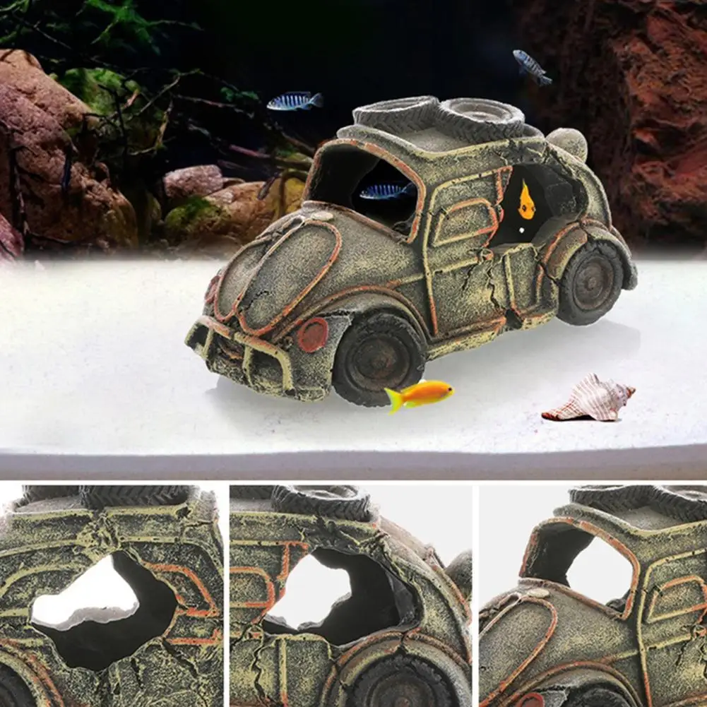 Полимерное украшение для аквариума автомобильное грузовика декоративное