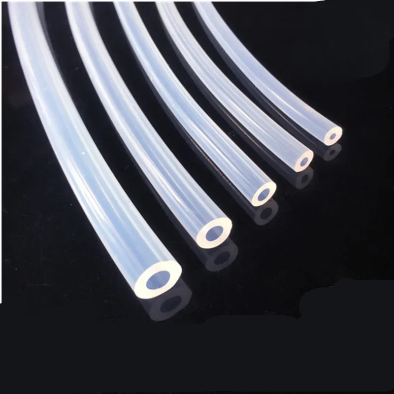 

High Quality 1M/5M Food Grade Clear Translucent Silicone Tube Beer Pipe Milk Hose Pipe Soft Safe Rubber Flexible Tube Creative