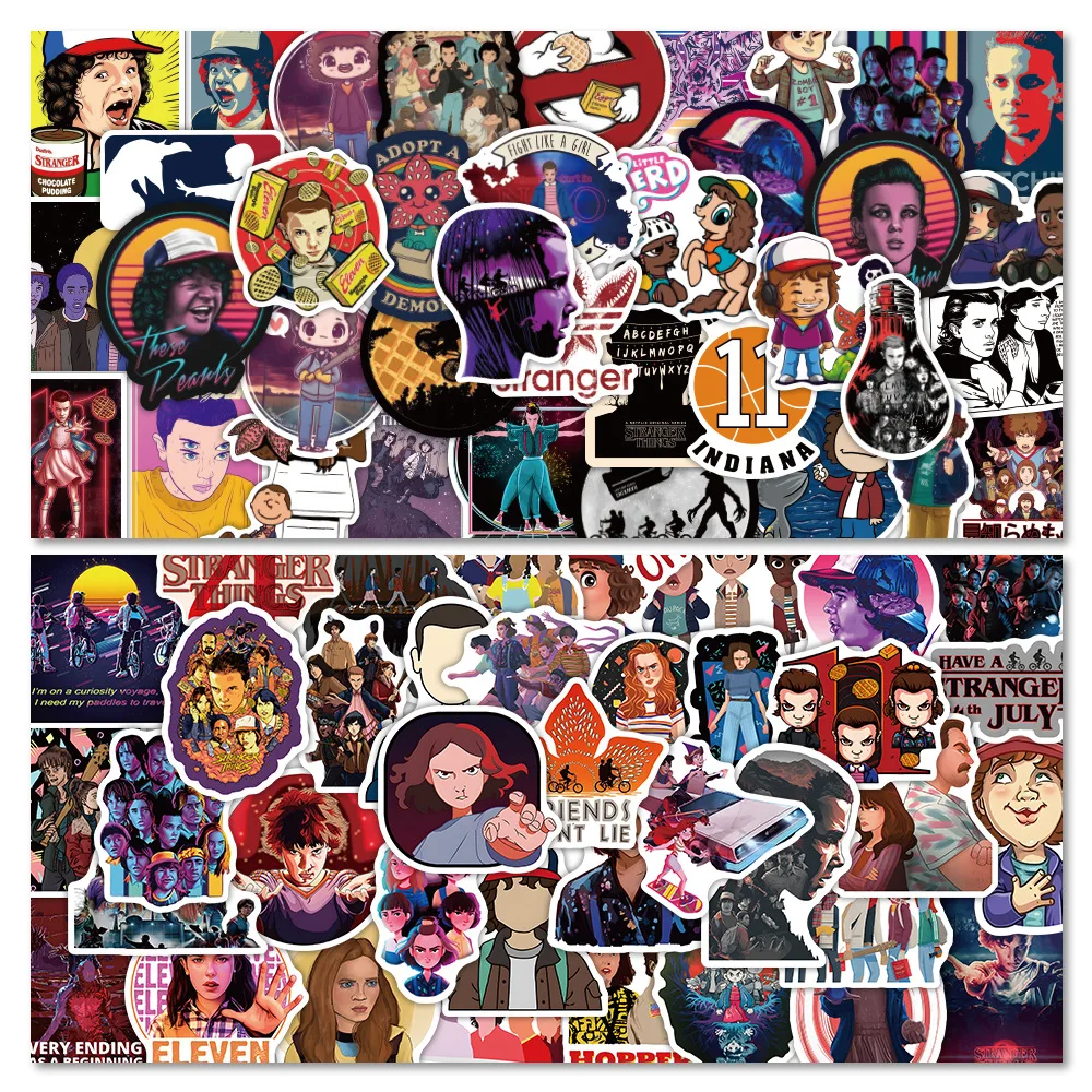 

Super Low Price 100 New Fourth Season American Tv Series Stranger Things Graffiti Stickers Mobile Computer Waterproof Kawaii
