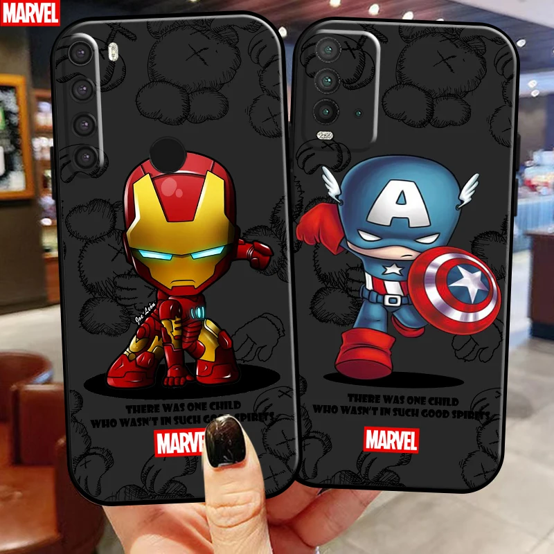 

Marvel Cartoon Iron Man Spiderman Phone Case For Xiaomi Redmi Note 10 10S 9 9S 9T 5G 8 8T 7 Pro Redmi 10 9 9T 9A 9C 8 8A TPU