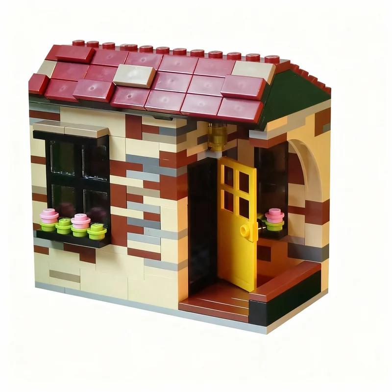 1113 деталей MOC Модульные здания: Модель апартаментов-парфюмерного магазина, строительные блоки, архитектурная коллекция, декоративное изделие, набор для сборки. (art.: 3920dcd2f0d58) - 3920dcd2f0d58