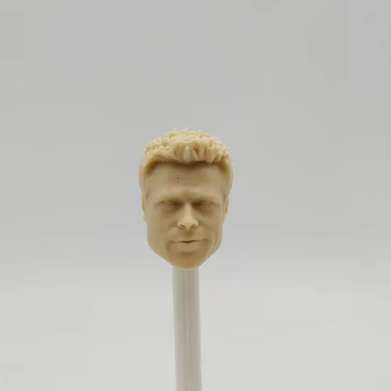 

Unpaint Head Played 1/12 Scale Young Brad Pitt Head Sculpt for 6in Action Figure Toys