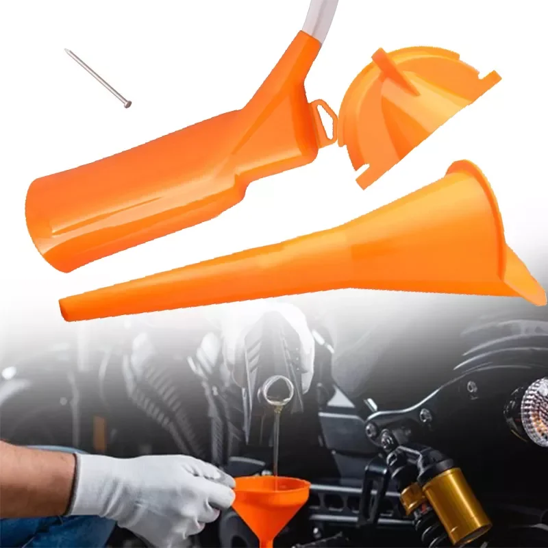 

Motorcycle 9" Crankcase Fill Funnel Primary Case Oil Fill Oil Funnel Twin Cam O-Ring Large Oil Funnel Draft Tube Funnel Too