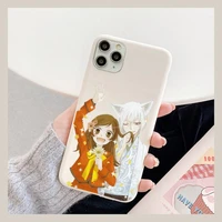 anime kamisama hajimemashita tomoe kiss phone case for iphone 11 12 13 mini pro xs max 8 7 6 6s plus x xr solid candy color case