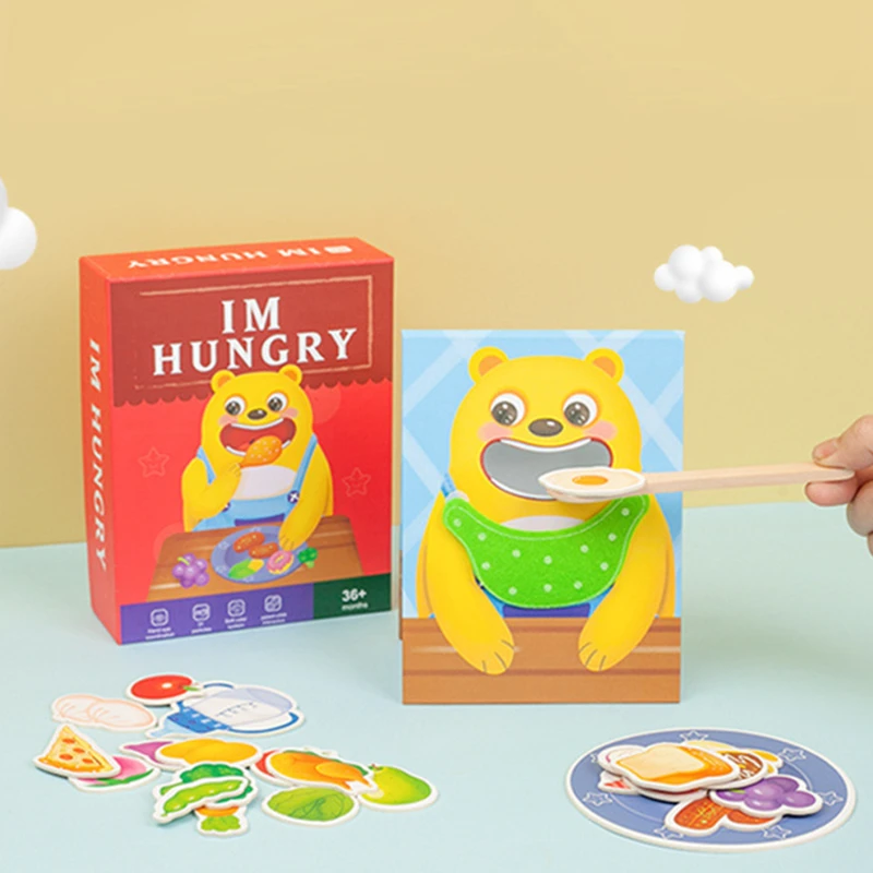 

Simulation Bear Feeding Game Toy Parent-child Interactive Game Early Childhood Education Refined Movement Training