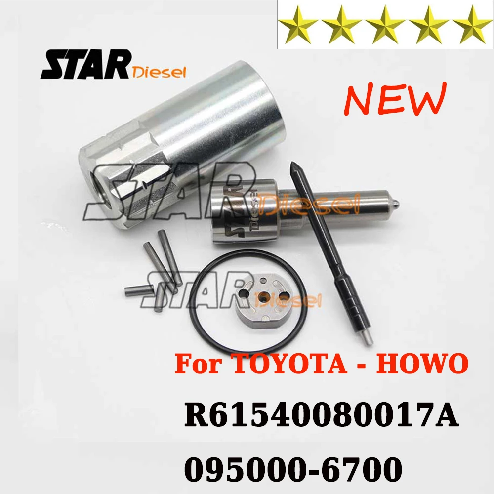 

STAR DIESEL 095000-6700 095000-6701 6702 Injector R61540080017A Repair Kits Nozzle DLLA155P965 Valve Plate 31# for TOYOTA