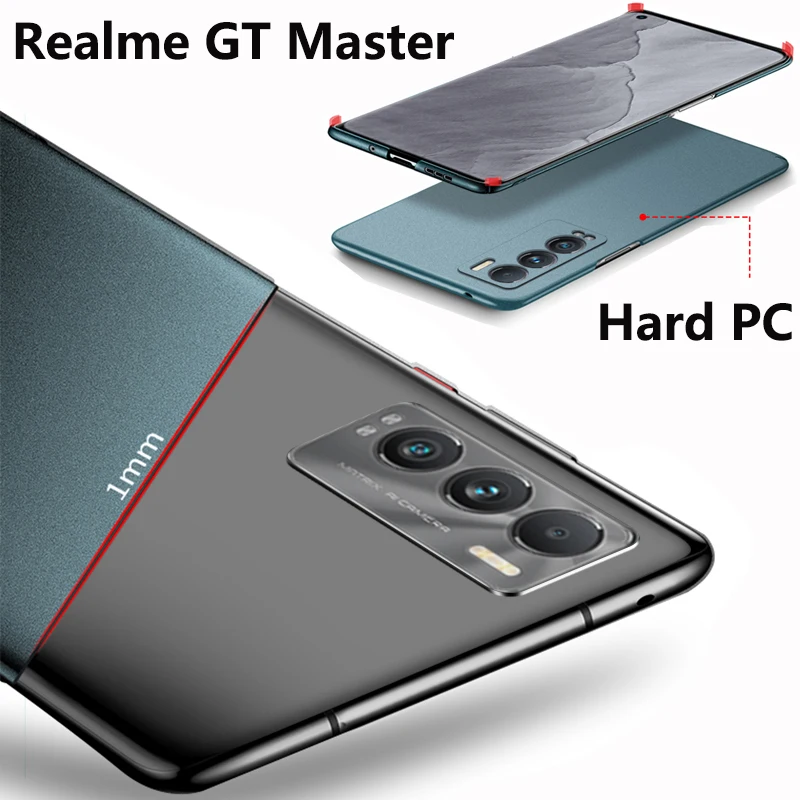 

Realme GT Master Edition RMX3363 RMX3360 Case Ultra Thin Back Cover Hard PC Matte Case For Realme GT Master Explorer Edition