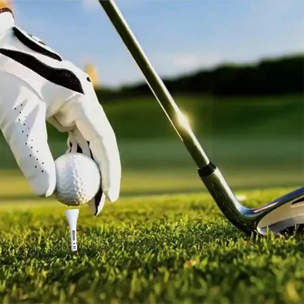 

White Color Golf Tee With Scaled Wood Material Golf Tee Professional Accessories Ball Training L7H9