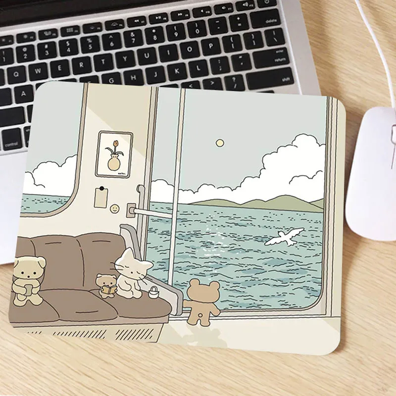 

Anime Small Mouse Pad Personality Picture Custom Desk Mat Cute Kawaii PC Table Rubber Diy Own Carpet Mats Game Player Dedicated