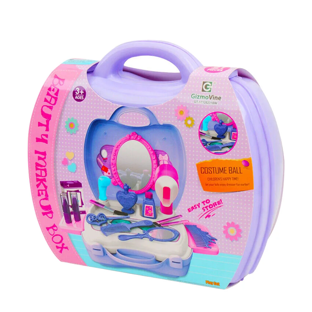 

Simulation Suitcase Assortment Kids Gift Pretend Role Play ABS Princess Make Up Toy Kit Educational Funny Cosmetic Non Toxic