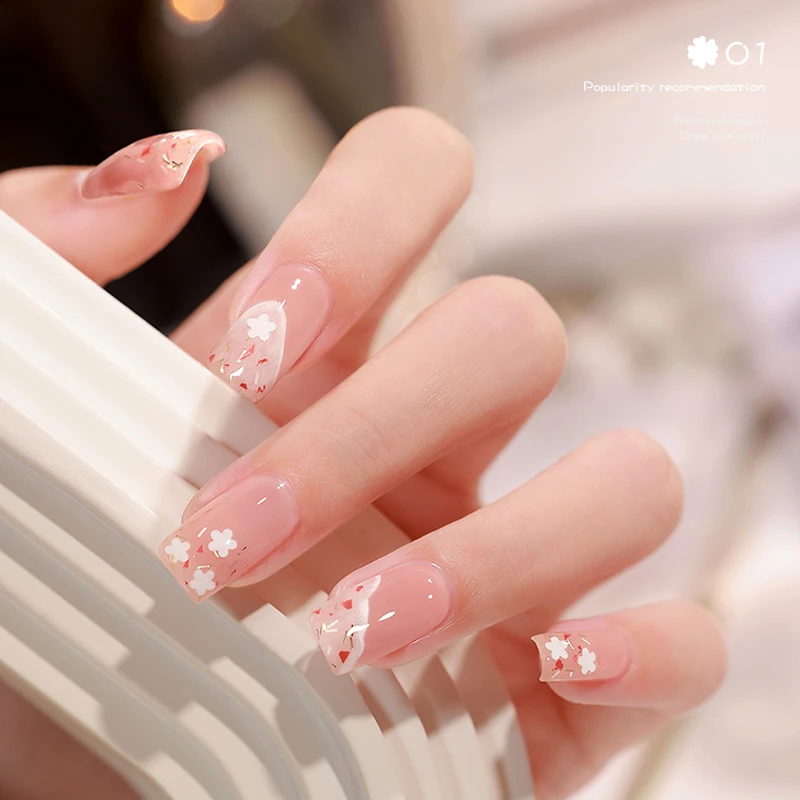 Блестящий цветочный Гель-лак для ногтей 6 цветов-серия Flower Fairy Soak Off УФ-гель DIY Painting