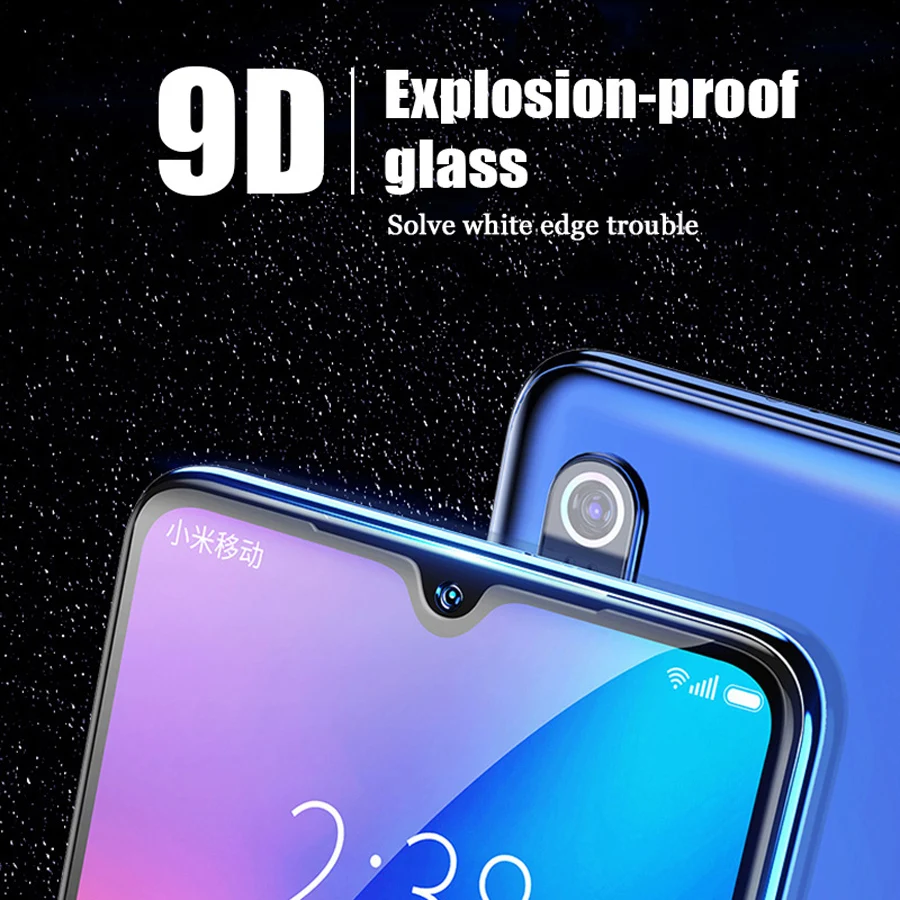 Закаленное стекло для Xiaomi Mi 9 10 Lite 9T 10T Pro A1 A2 A3 Защитное экрана Poco X3 NFC X2 M2 M3 3 шт. |