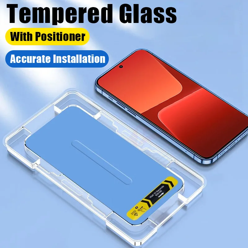 

With Installation Artifact Tempered Glass for Xiaomi 13 12 11 Lite 5 G NE 11T 12T Screen Protector Poco F3 F4 F5 X4 X5 Pro Glass