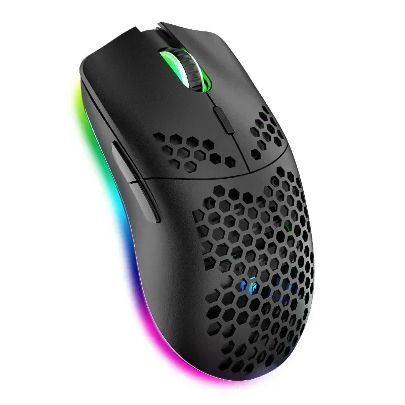 XYH80 Полая сотовая беспроводная игровая мышь 2 4 ГГц передачи 3200 точек на дюйм с