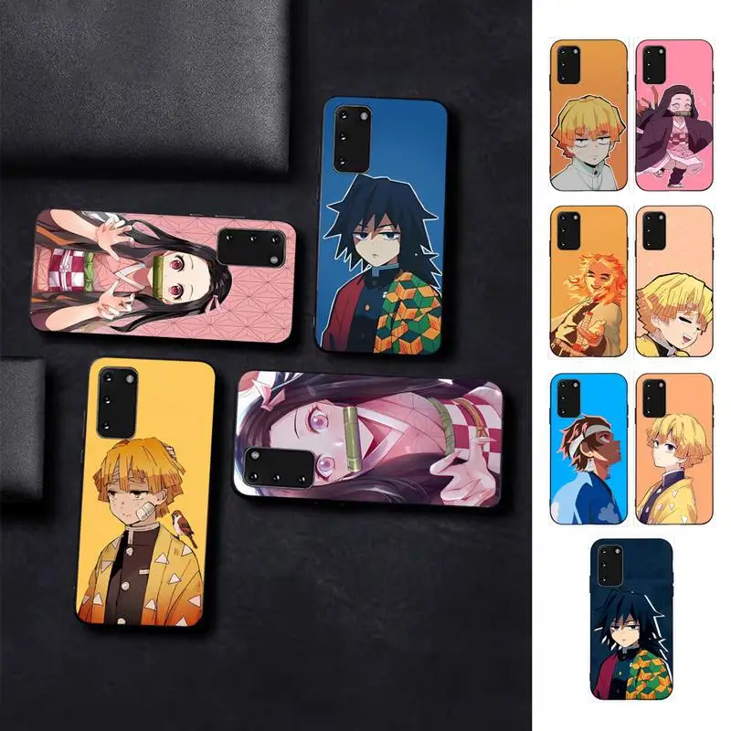 

Anime Demon Slayer Phone Case for Samsung S10 21 20 9 8 plus lite S20 UlTRA 7edge