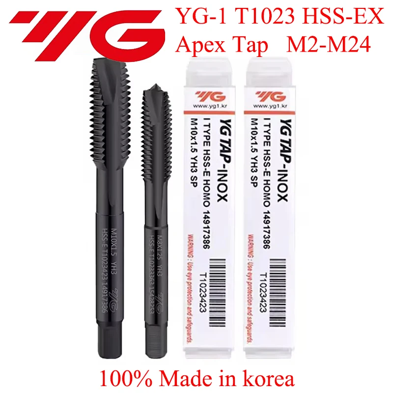 100% оригинальный YG-1 T1023 HSS-EX Apex Tap M2 M2.5 M3 M3.5 M4 M5 M6 M7 M8 M10 M12 M14 M16 M18 M20 M24 Обработка нержавеющей стали (art.: 3920d439e3e8d) - 3920d439e3e8d