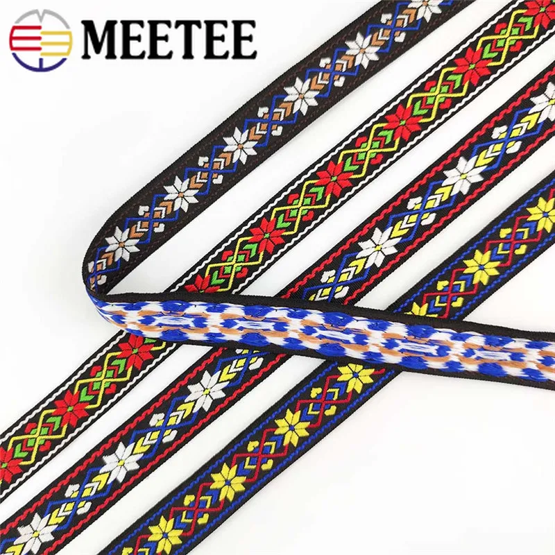 20Meter Meetee 25mm Ethnic Jacquard Ribbon Embroideried Lace Trimm Webbing DIY Craft Clothing Bags Decoration Sewing Accessories | Дом и сад