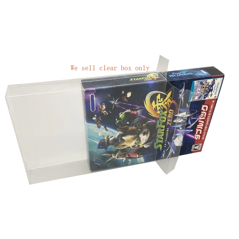 Transparent box cover For WIIU Star Fox Zero game Two-disc Bundle Limited Edition display storage PET protective